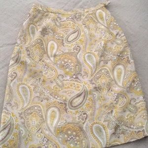 Vintage 1958 Pencil  skirt in tapestry print,  0